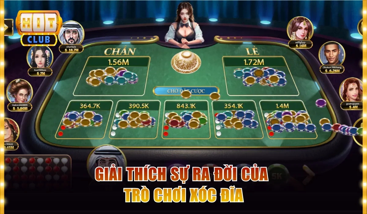 Chỉ Cách Chơi Xóc Đĩa Hitclub Từ A Đến Z Cho Lính Mới 2 Giải thích sự ra đời của trò chơi xóc đĩa