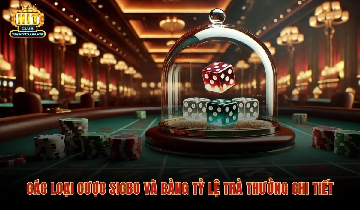 Sicbo Tài Xỉu - Luật Chơi 8 Loại Cược Và Chiến Lược Vốn 3 Bảng tỷ lệ trả thưởng và xác suất từng cửa Sicbo tài xỉu