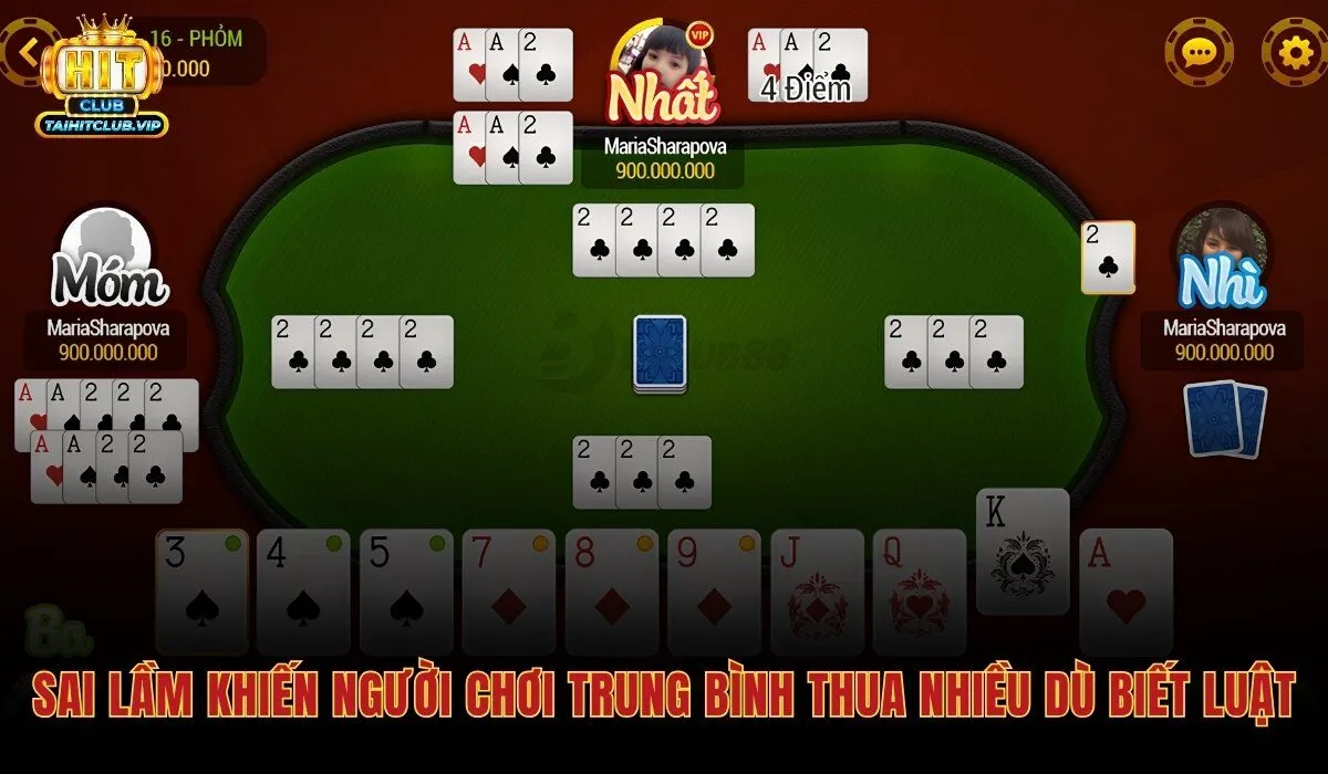 Mẹo Đánh Tiến Lên Miền Nam Từ Cơ Bản Đến Cao Thủ 4 Bốn sai lầm gốc rễ mà mẹo đánh tiến lên giúp khắc phục triệt để